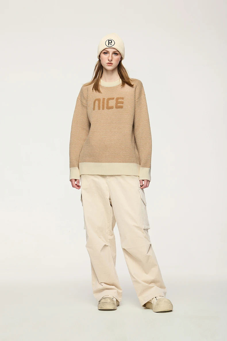 Nice Sweeter NICE Slogan Sweater